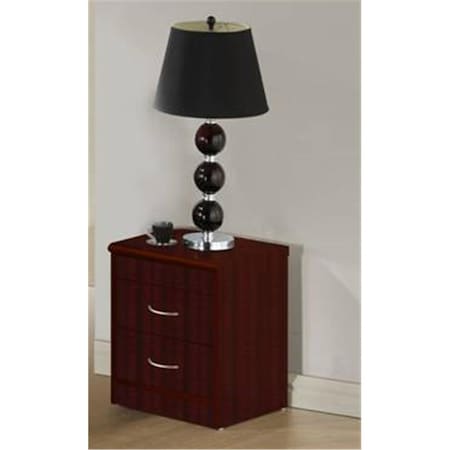 Hodedah 2 Drawer Night Stand Hi917N Black